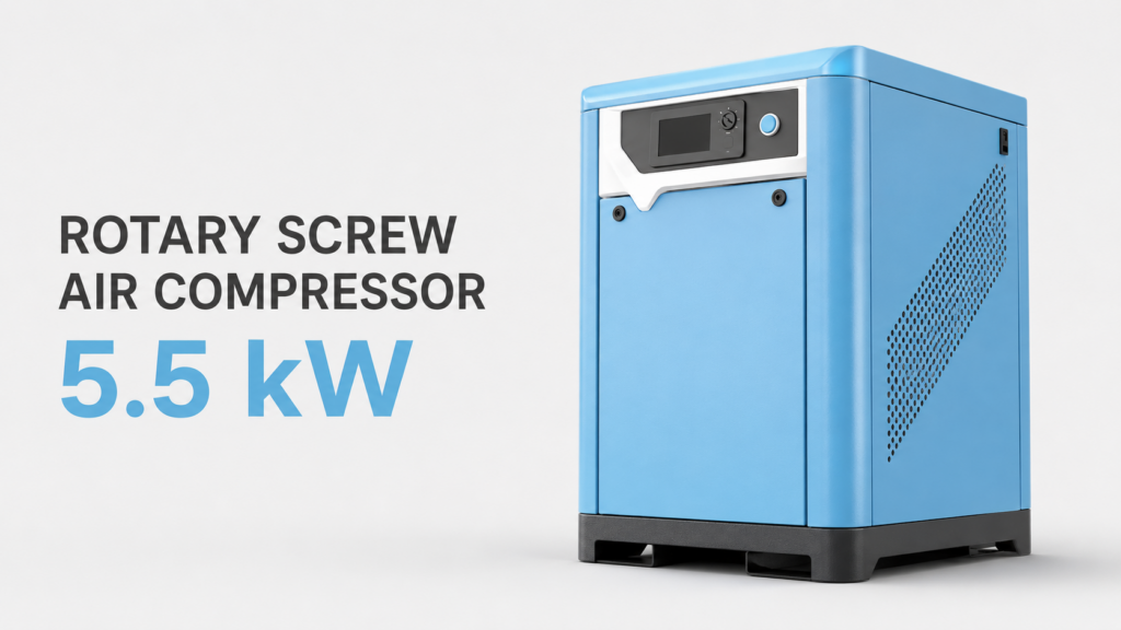 5,5‑kW‑Ölkühlungs‑Permanentmagnet‑Schrägrührerschraubenkompressor mit Frequenzumrichter — Produktbild 1