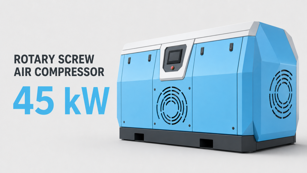 45‑kW‑Ölkühlungs‑Permanentmagnet‑Schrägrotor‑Schraubenkompressor mit Frequenzumrichter